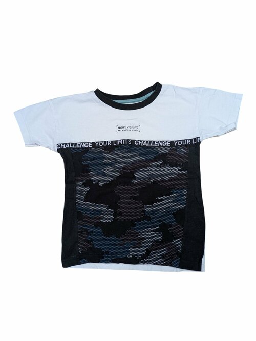 bílé tričko s motivem pro kluky secondhand Nutmeg