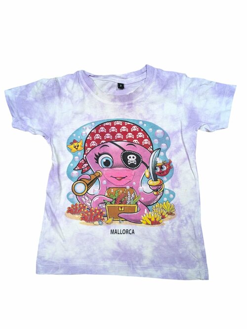 Fialové triko s obrázkem pro holky secondhand Mallorca