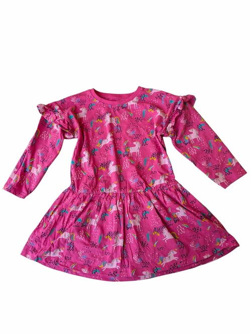 Růžové šaty  jednorožci pro holky secondhand  