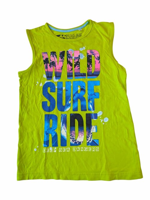 Zelené tílko s obrázkem pro kluky secondhand C&A