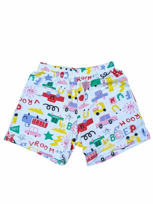 Veselé bílé kraťasy s obrázky pro kluky secondhand George