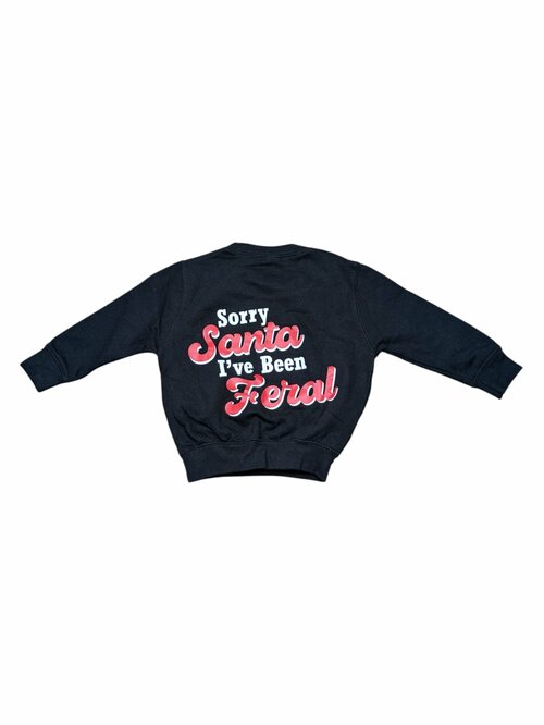 Černá mikina s nápisem pro kluky secondhand