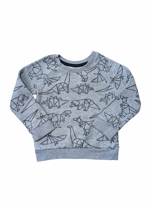 Šedá mikina s obrázky pro kluky secondhand Primark