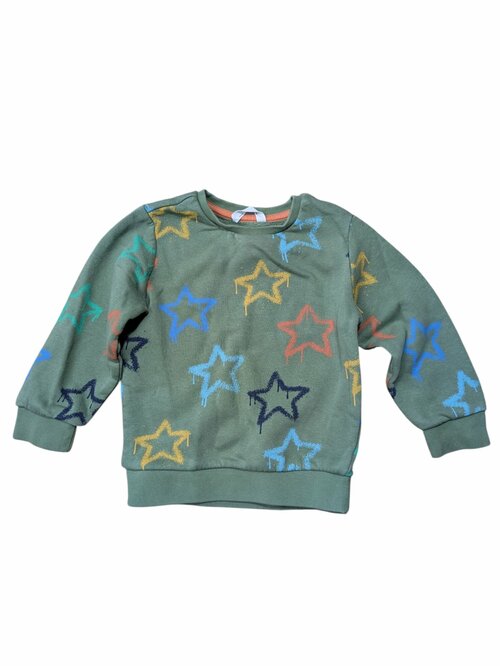 Zelená mikina s obrázky pro kluky secondhand M&S