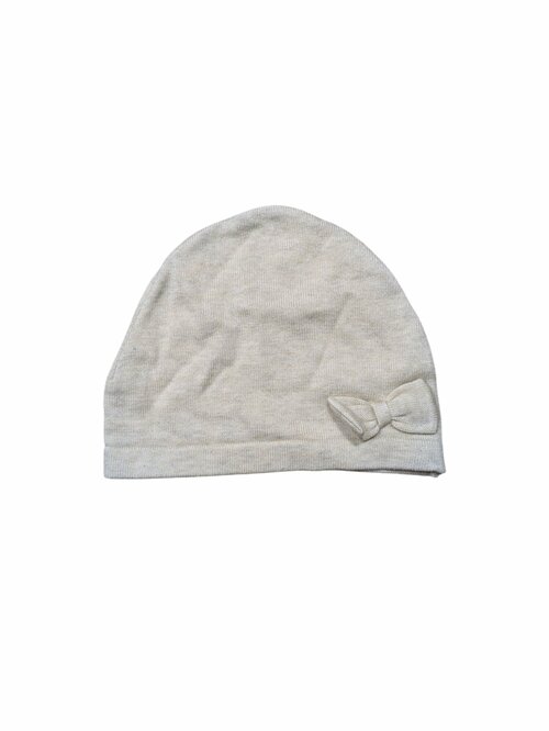 Světlá slabá čepice s mašličkou pro holky outlet TU