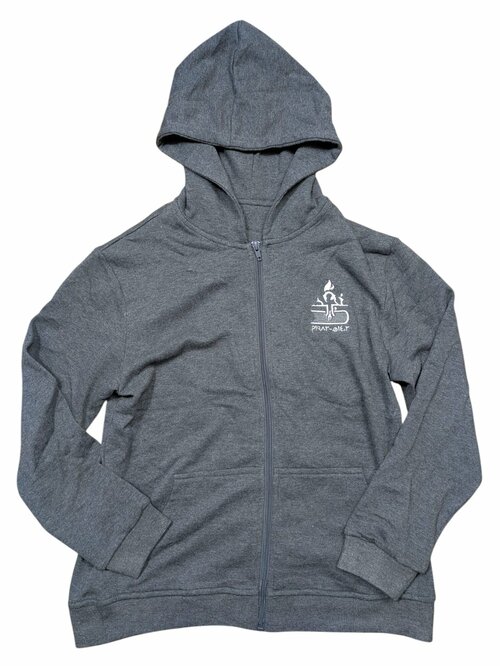 Tmavě šedá žíhaná mikina pro kluky secondhand 