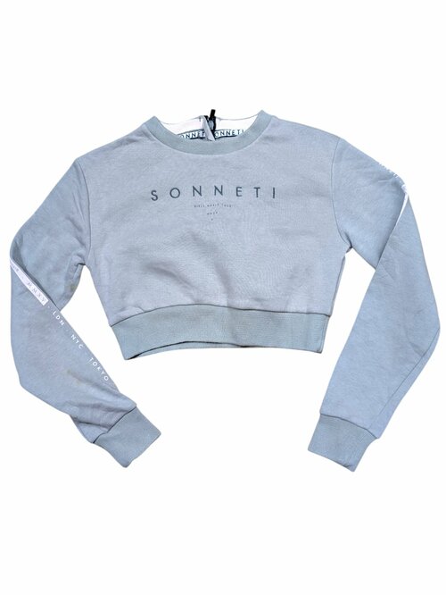 Zelinkavá crop mikina pro holky secondhand Sonneti