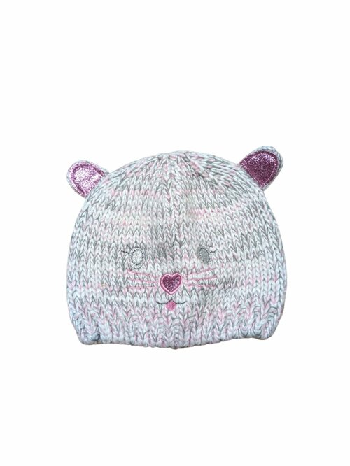 Pletená zimní čepice kočička pro holky secondhand little dreamers