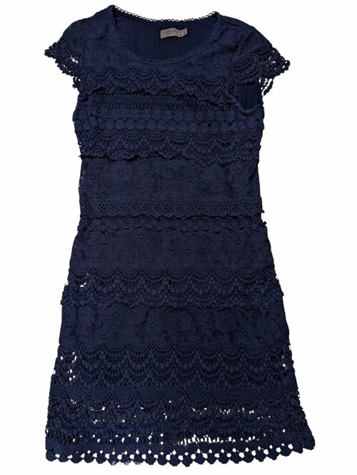 Tmavé šaty zdobené pro holky secondhand Cortefiel