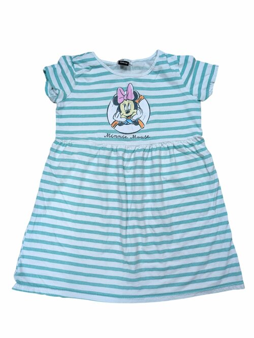 Zeleno bílé pruhované šaty Minie pro holky secondhand Disney