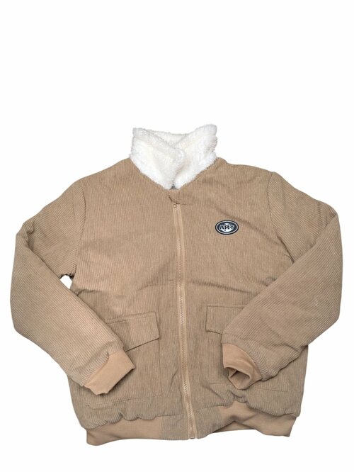 Světlá bunda pro kluky žebrovaná secondhand Shein