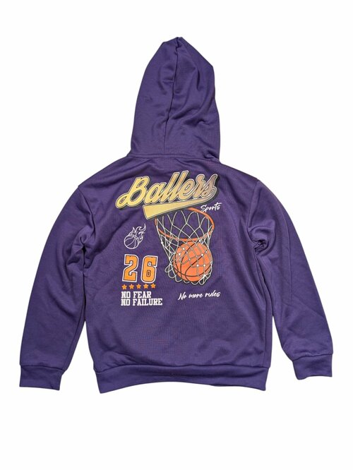 Fialová mikina basketbalová pro kluky secondhand Shein