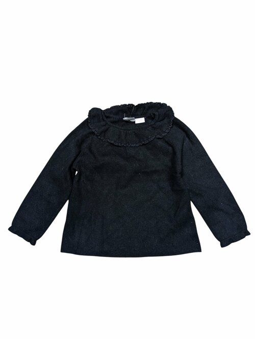 Černý svetr s volánky pro holky secondhand Zara