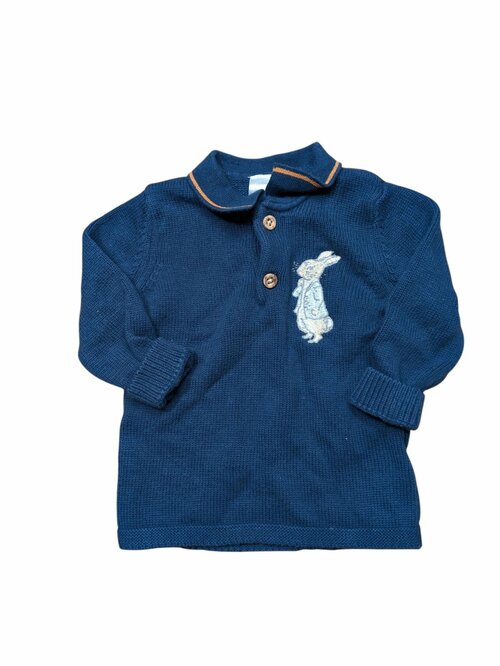 Tmavě modrý svetr pro kluky secondhand Peter Rabbit