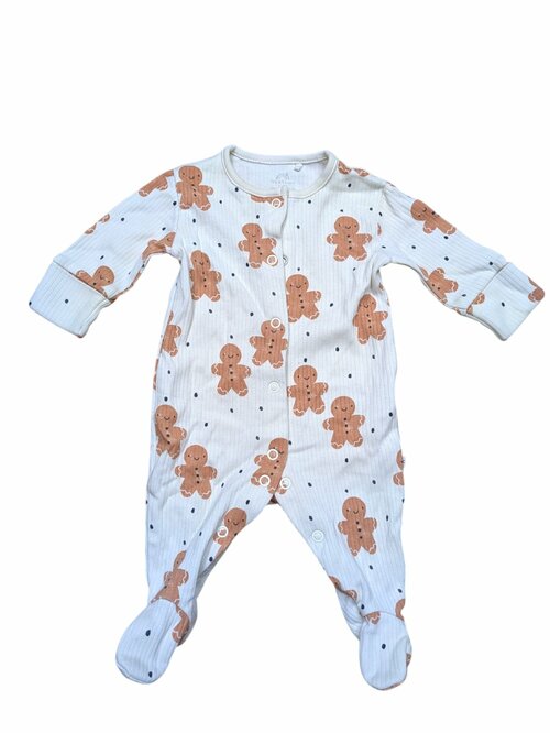 Světlé dupačky s perníčky pro kluky secondhand Next