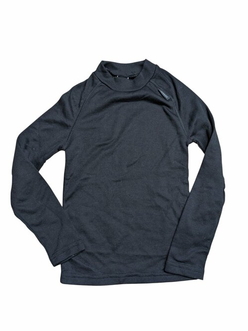 Černé elastické sportovní triko secondhand Decathlon