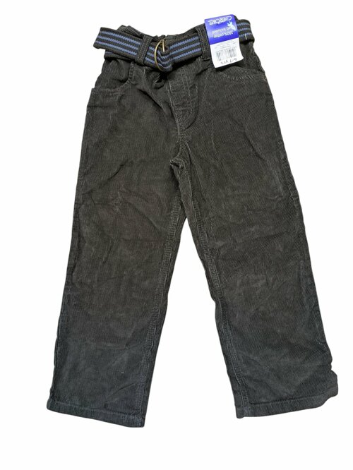 Tmavé manšestrové kalhoty s páskem outlet Cherokee