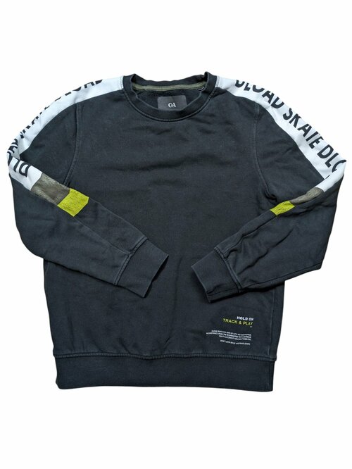 Černo bílá mikina pro kluky secondhand C&A