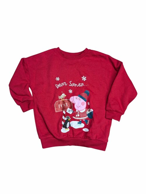 Červená mikina na Vánoce pro holky secondhand George