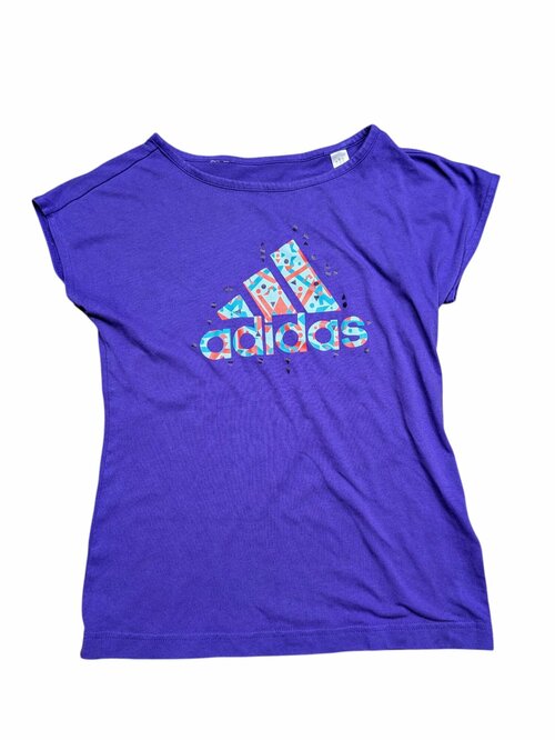 Fialové triko pro holky secondhand Adidas