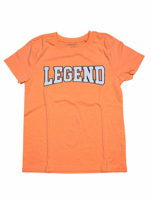 Oranžové triko s nápisem pro kluky secondhand Primark