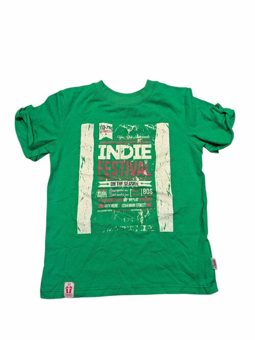 Zelené triko s nápisem pro kluky secondhand Bemlei