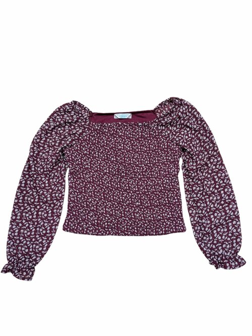 Vínová halenka se vzorem pro holky secondhand Primark