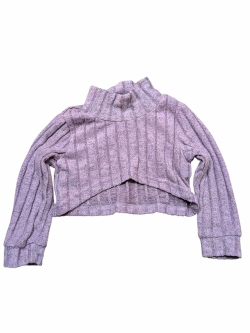 Fialové crop triko pro holky secondhand