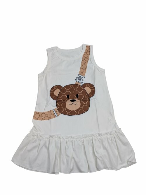 Bílé šatičky pro holky s medvídkem secondhand 