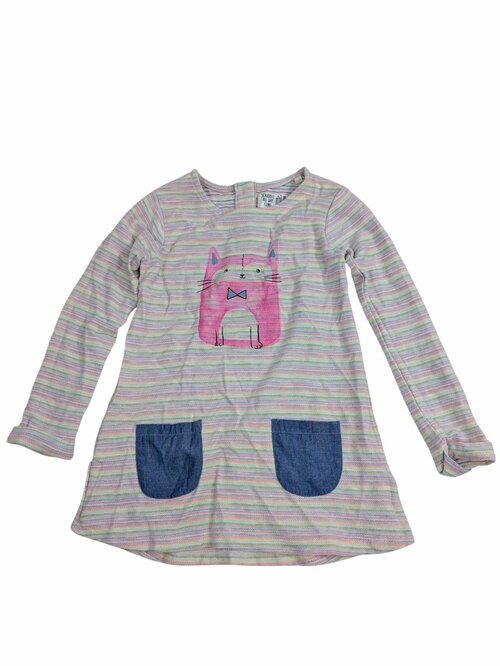 Barevné šatičky s kočičkou pro holky secondhand