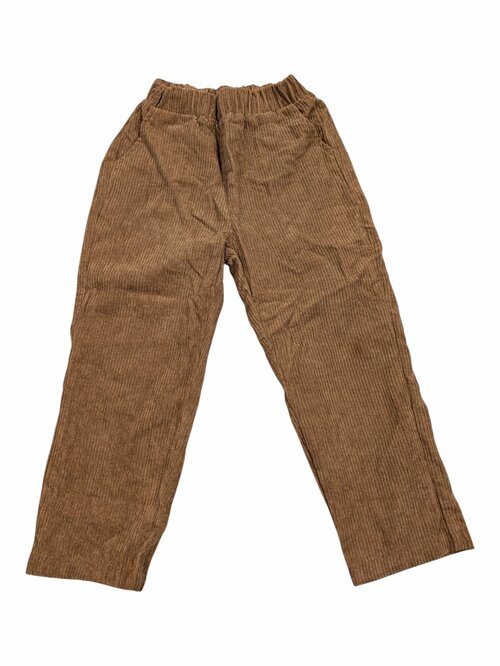 Hnědé žebrované kalhoty pro kluky secondhand Shein