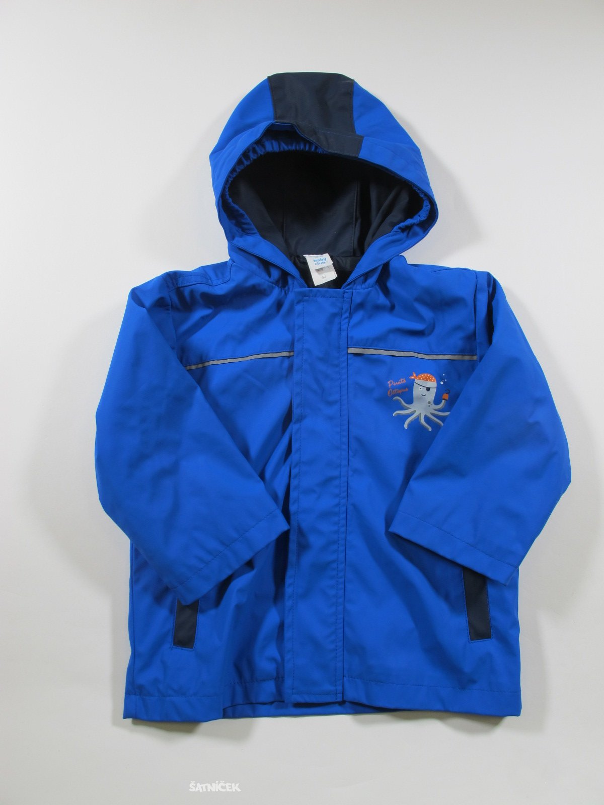 Modrá pogumovaná bunda pro kluky secondhand