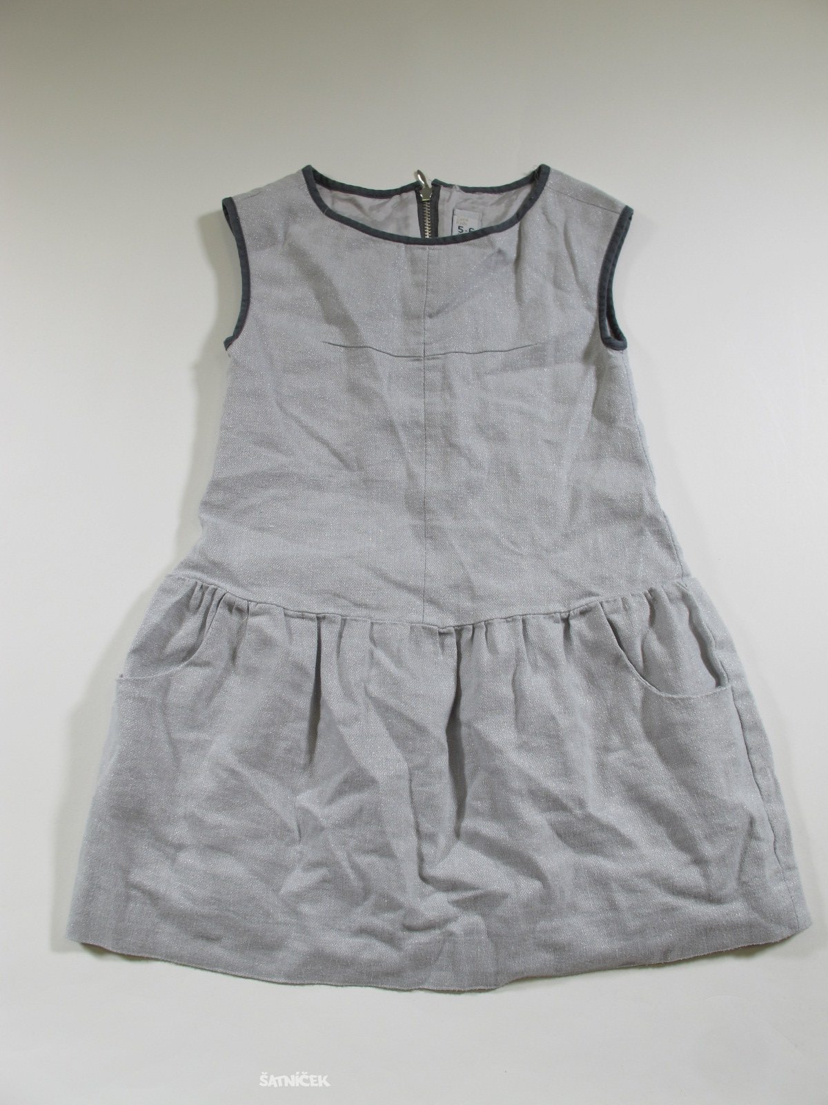 Šedá šatovka pro holky  second hand 