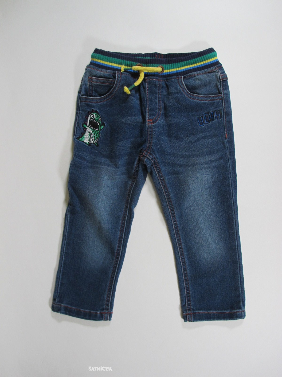 Džínové kalhoty pro holky modré  secondhand