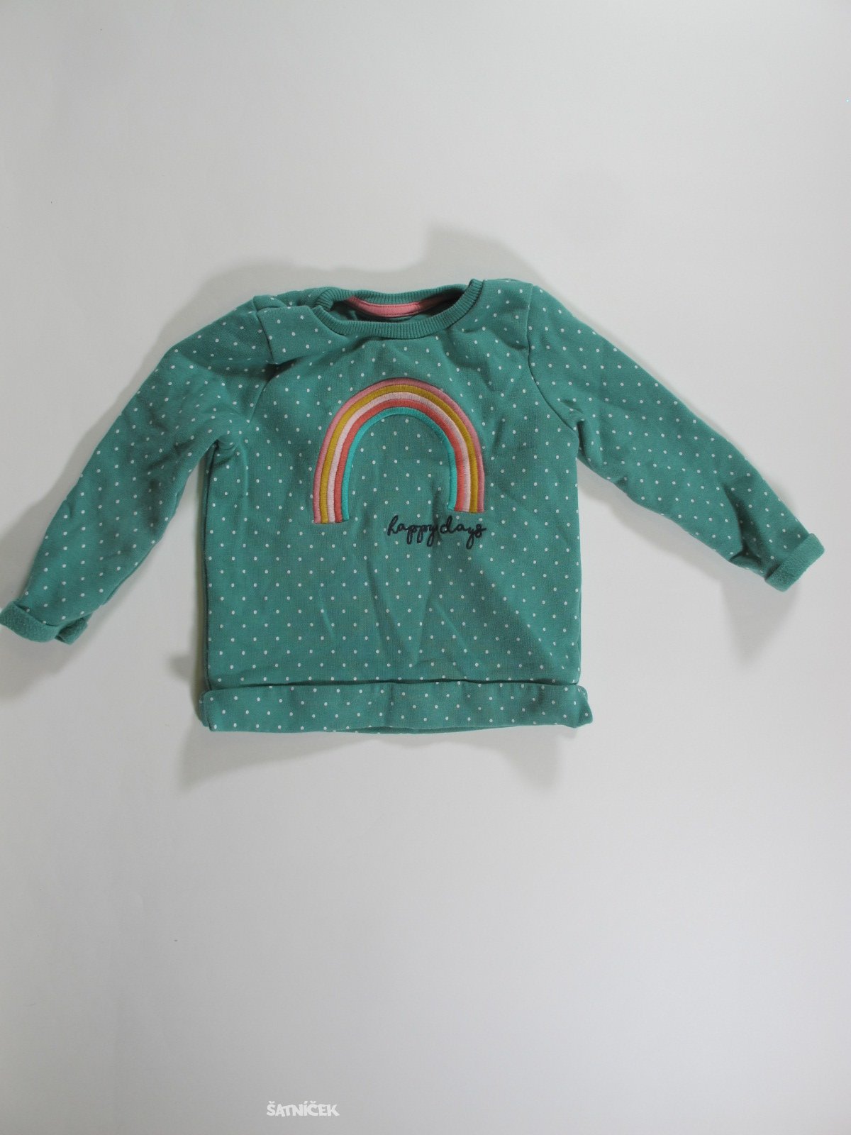 Puntíkovaná mikina pro holky secondhand