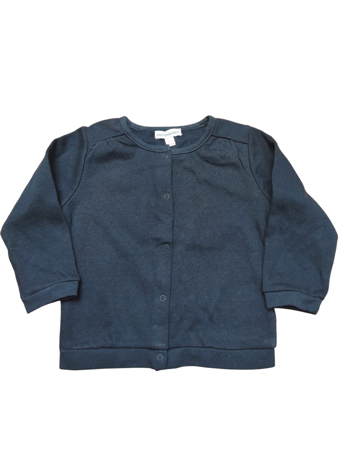 Mikina tmavě modrá pro holky na zapínání outlet