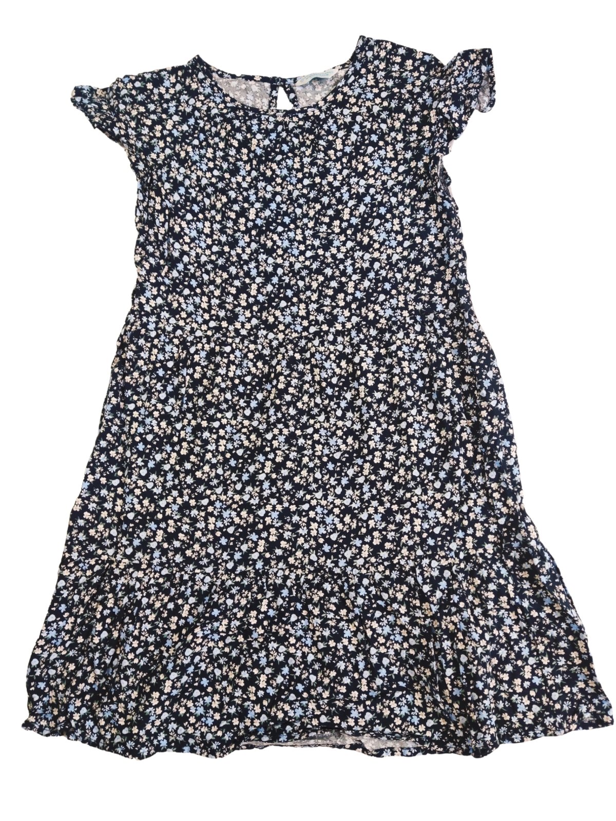 Květinové šaty s krátkým rukávem secondhand