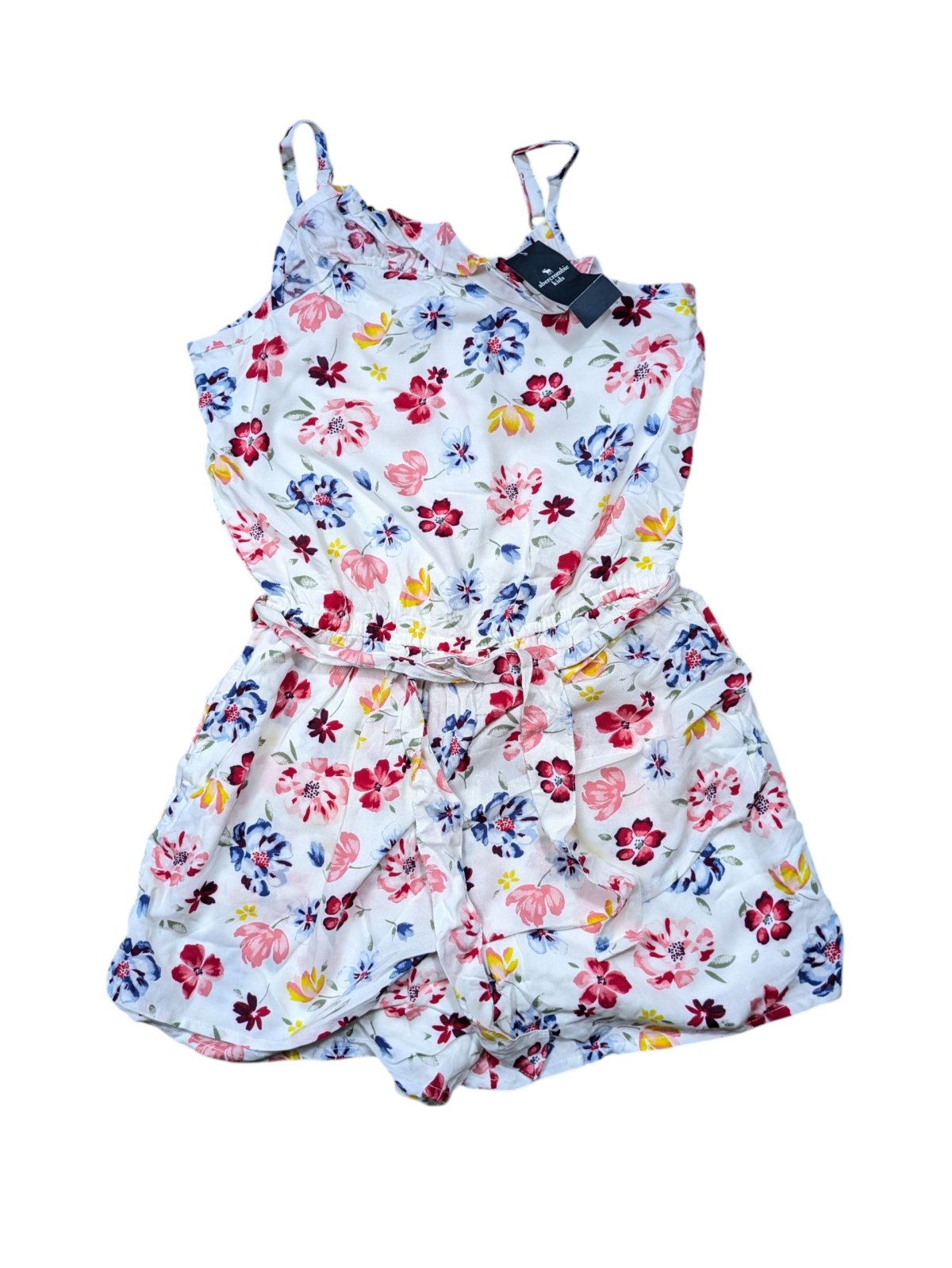 Bílý overal pro holky s květinami outlet