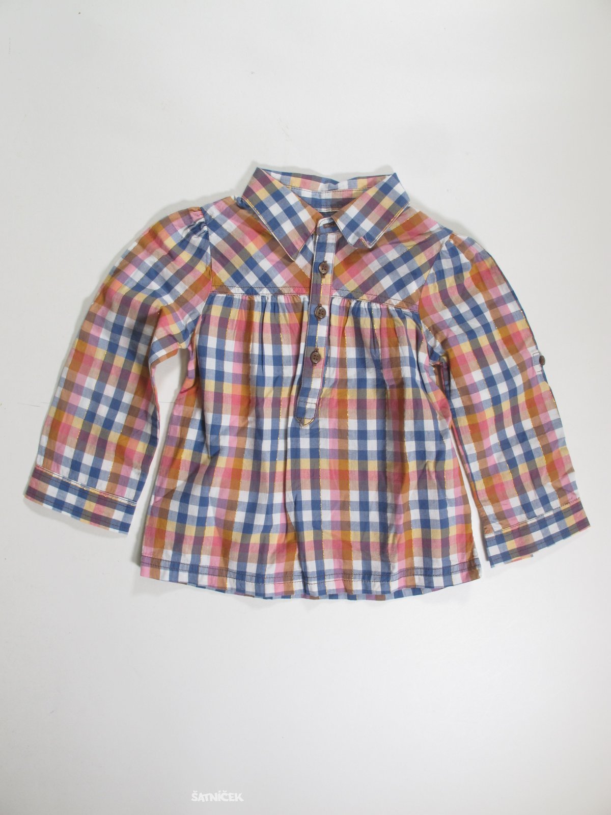 Halenka pro holky dl rukáv  kostkovaná secondhand