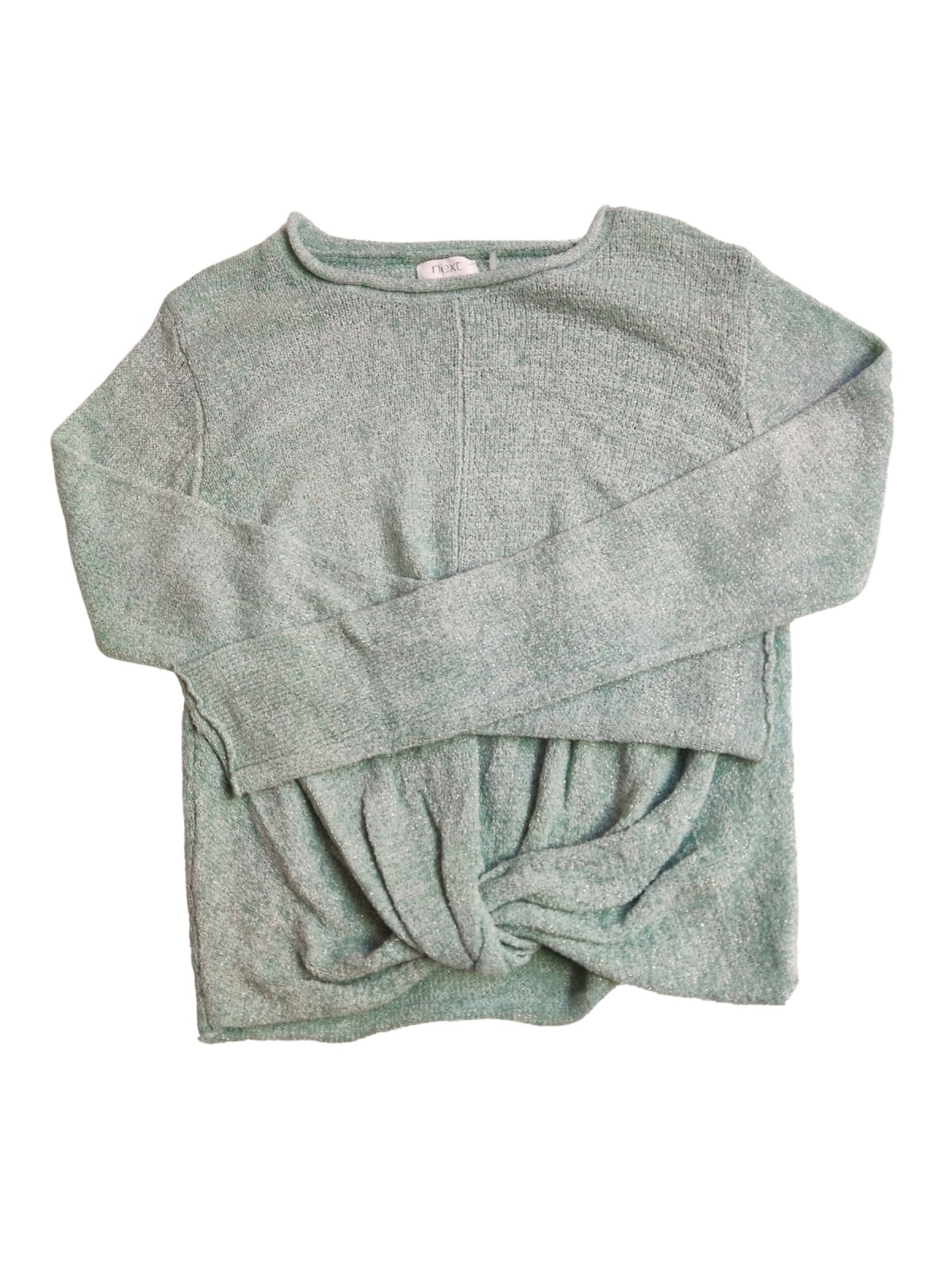 Třpytivé zelené triko pro holky secondhand Next