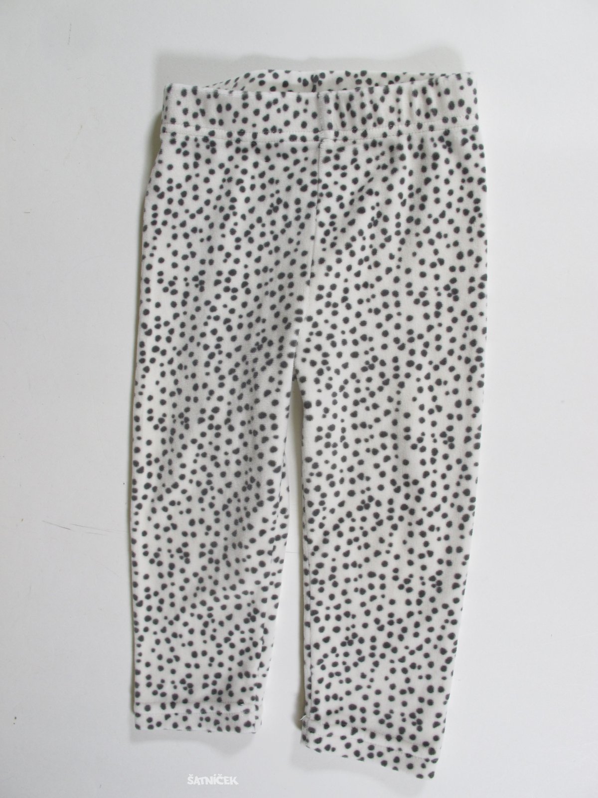 Elastáky pro holky sametové se vzorem secondhand