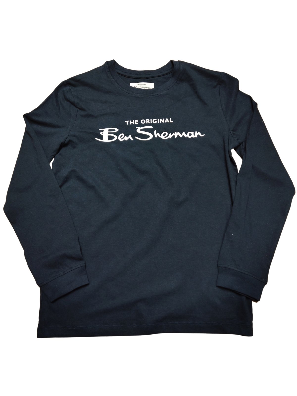 Tmavé triko s nápisem pro kluky dlouhý rukáv outlet Ben Sherman