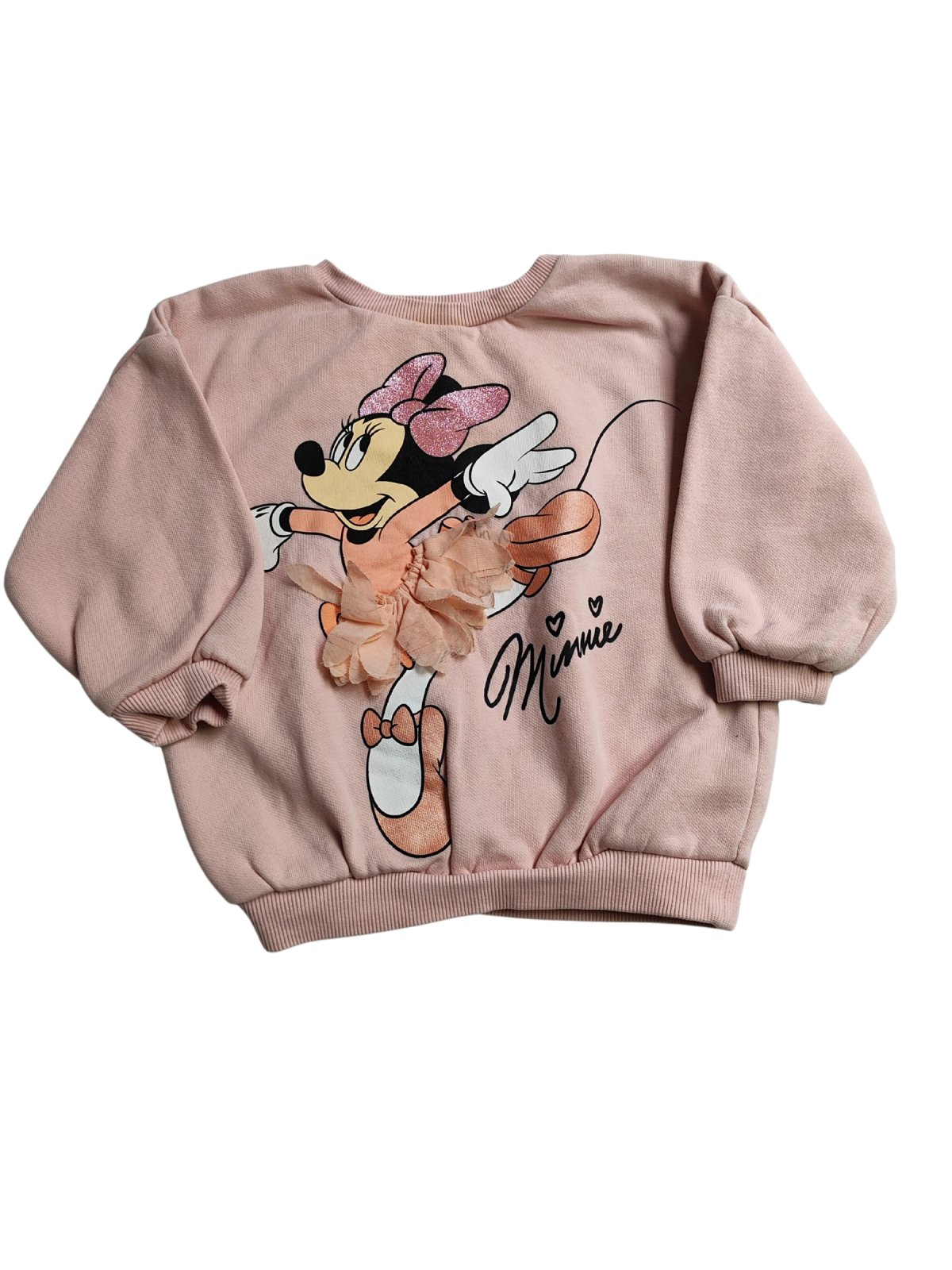 Růžová mikina Minie secondhand Disney