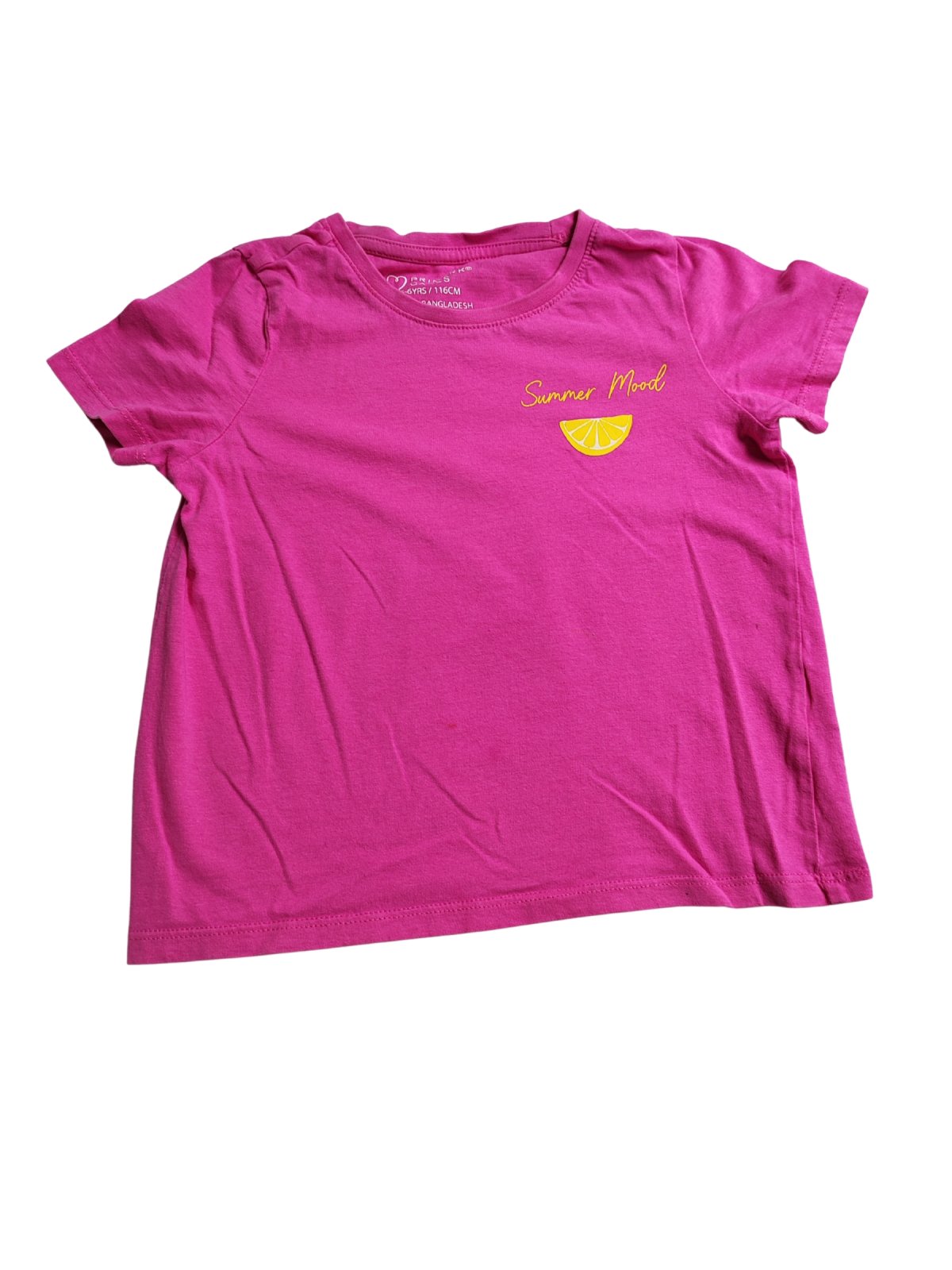 Růžové triko s obrázkem pro holky secondhand Primark