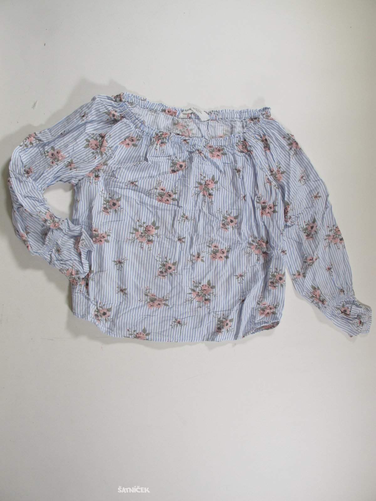 Halenka dl rukáv s pruhem secondhand