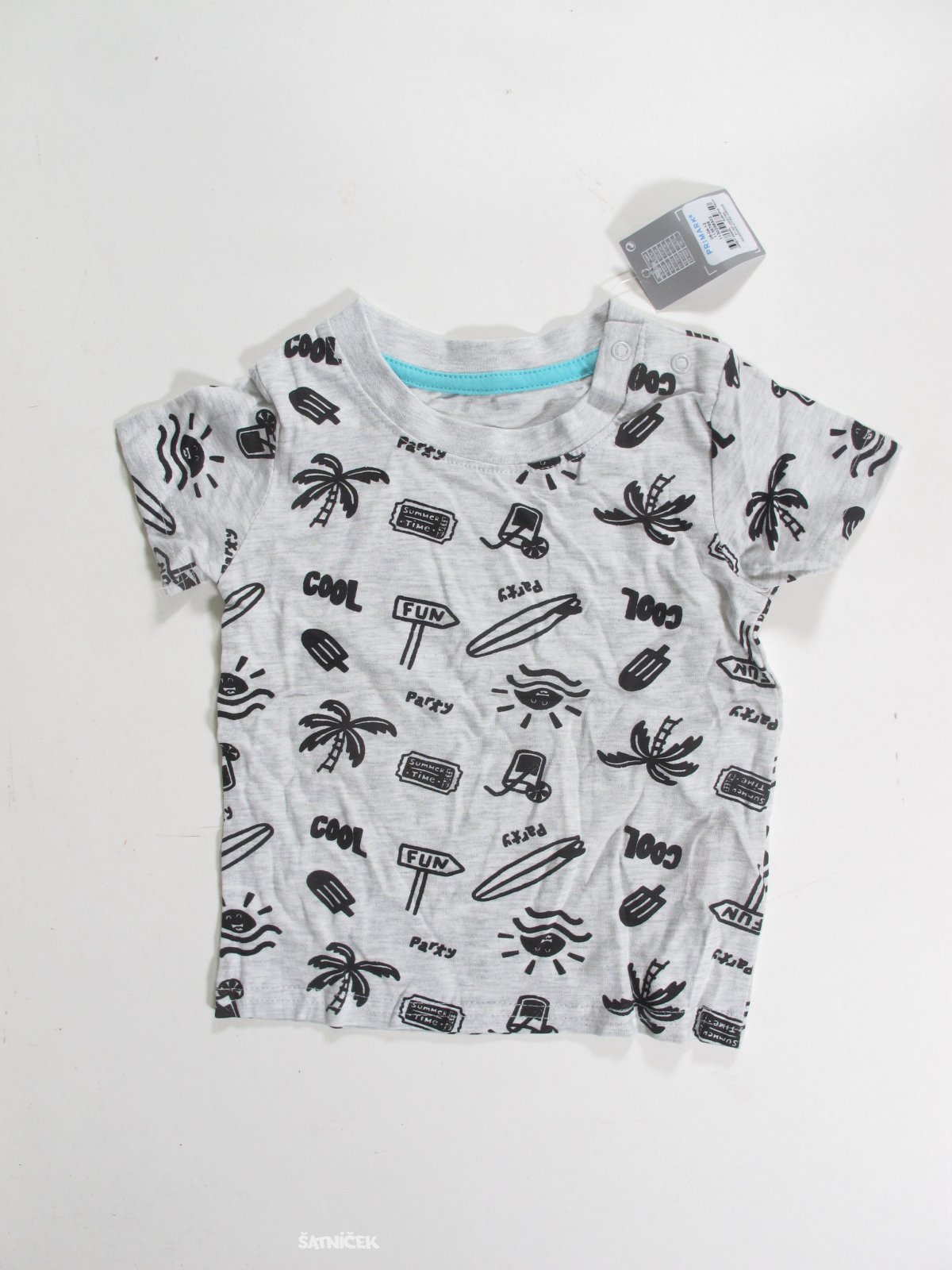 Triko pro kluky šedo černé outlet 