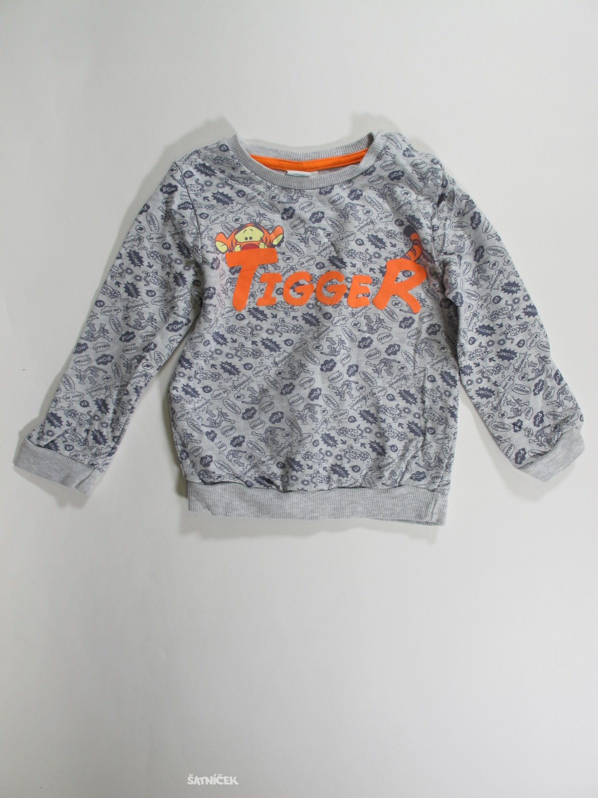 Slabší mikina pro kluky  s nápisy secondhand