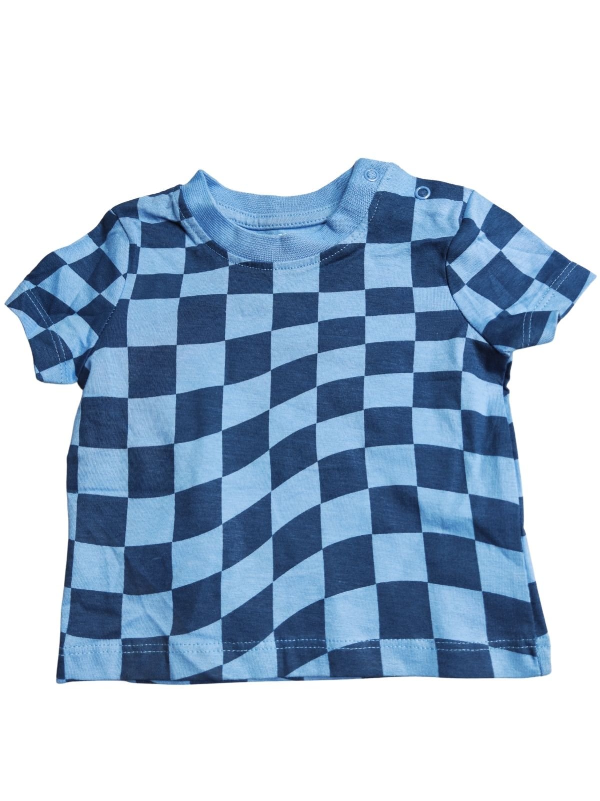 Modré triko kostkované pro kluky secondhand Primark