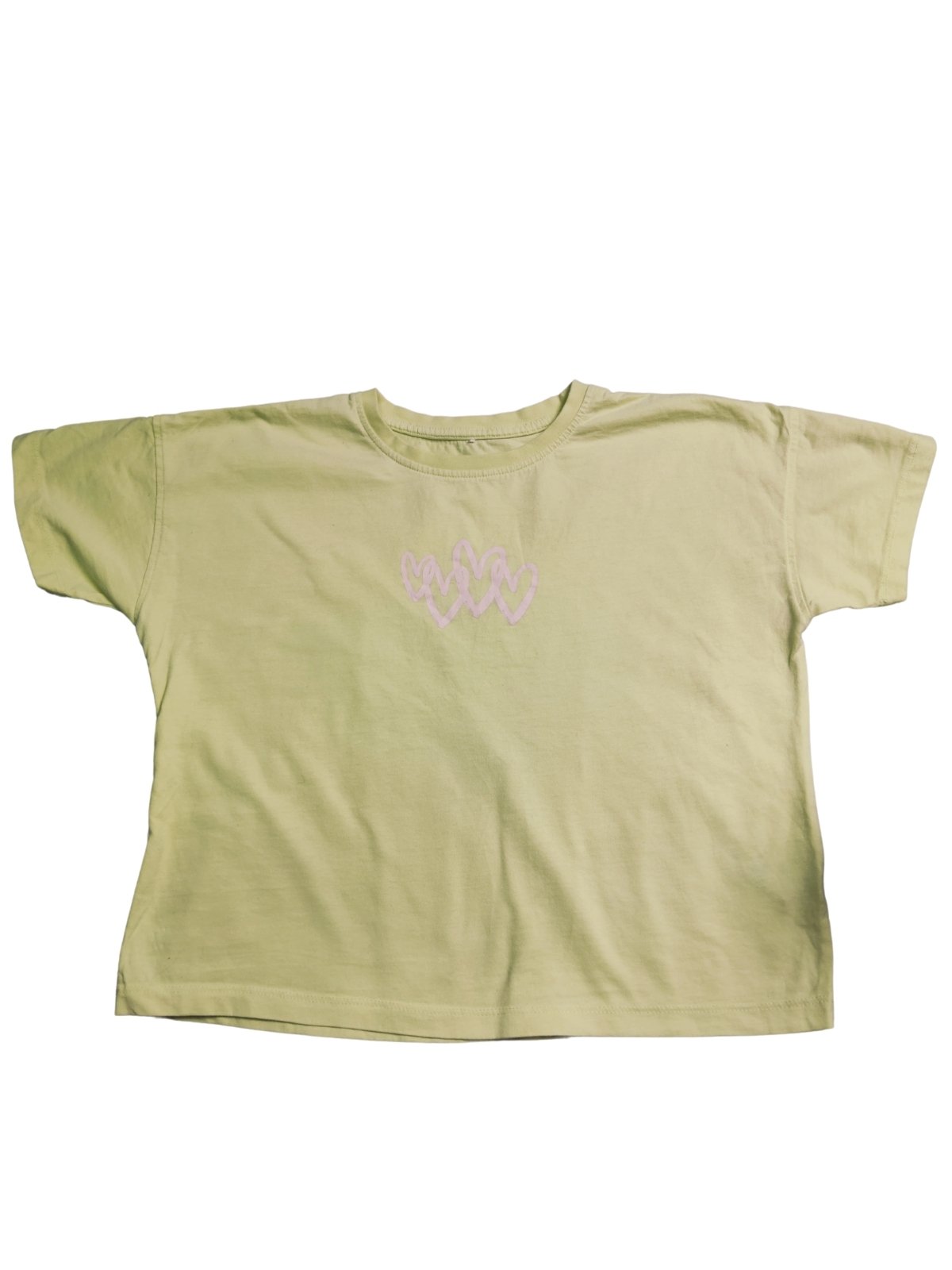 Žluté triko se srdíčkem pro holky secondhand George