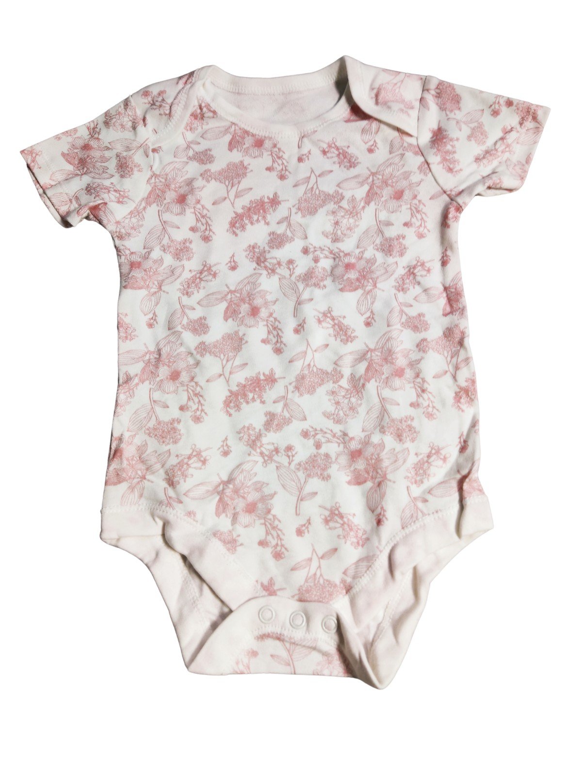 Bílo růžové body kytkované pro holky secondhand TU